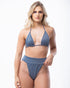 Zvezda Classic Triangle Top Blue Bikini